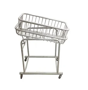 Baby Cot – MS Pipe Powder Coated Tilted,With Mattress – NSL (Local) .