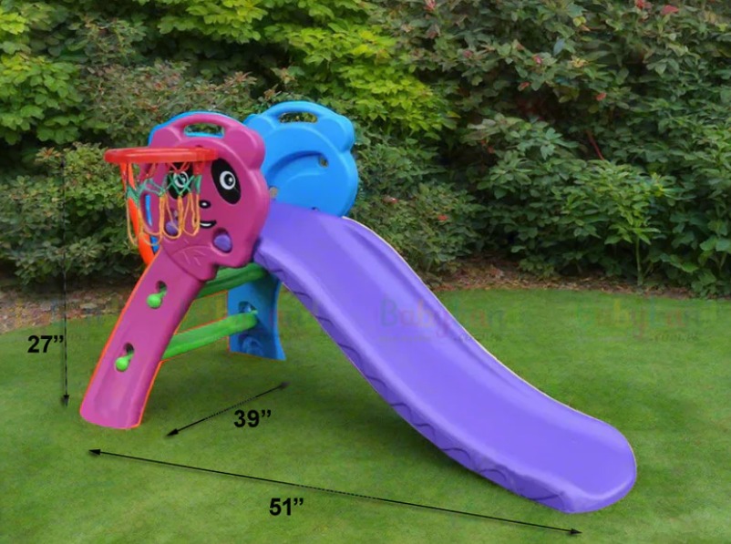 Keezi Kids Slide Set Basketball Hoop Indoor Outdoor Playground Toys