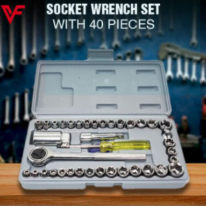ORIGINAL - Aiwa 40 Pcs Socket Wrench Set Tool Kit Combination Set Small Travel Car Tool Set